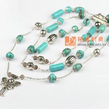 松石茶晶項鏈毛衣鏈 阿勇時尚飾品批發(fā)網(wǎng)，打造你的松石飾品潮流